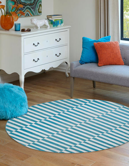 Soho Elegance Collection Area Rug -  Hudson (Turquoise)