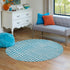 Soho Elegance Collection Area Rug -  Hudson (Turquoise)