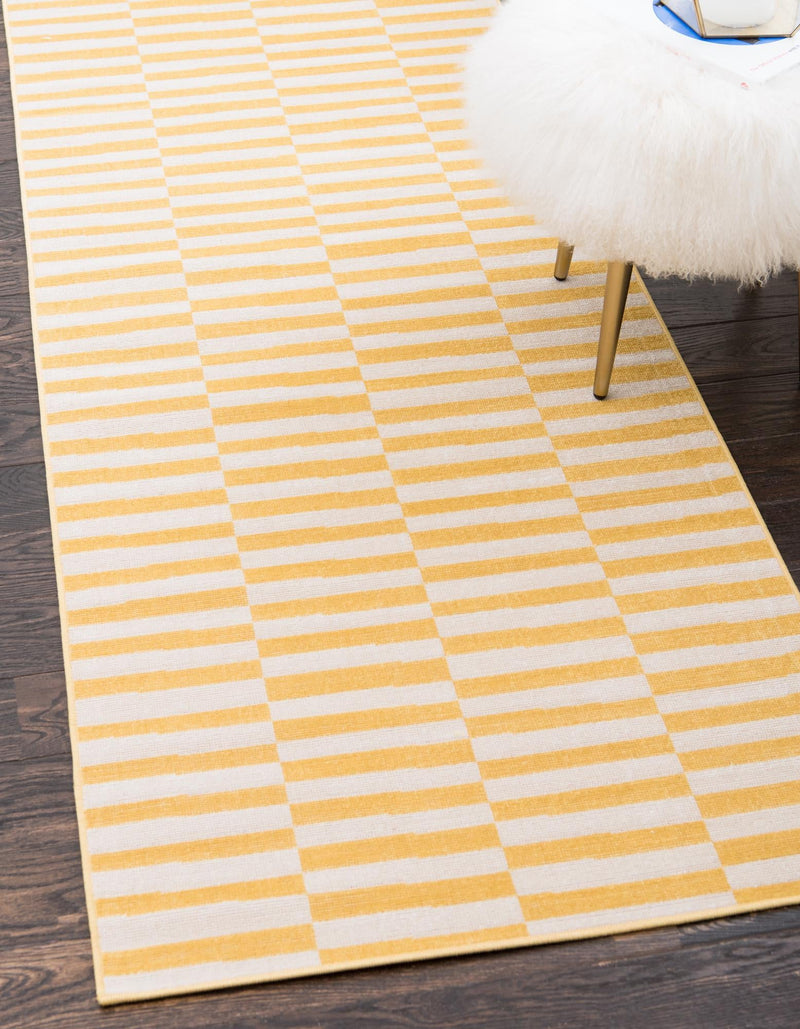 Soho Elegance Collection Area Rug -  Hudson (Yellow) Runner Yellow  lifestyle 18