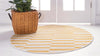 Soho Elegance Collection Area Rug -  Hudson (Yellow) Round Yellow  lifestyle 21