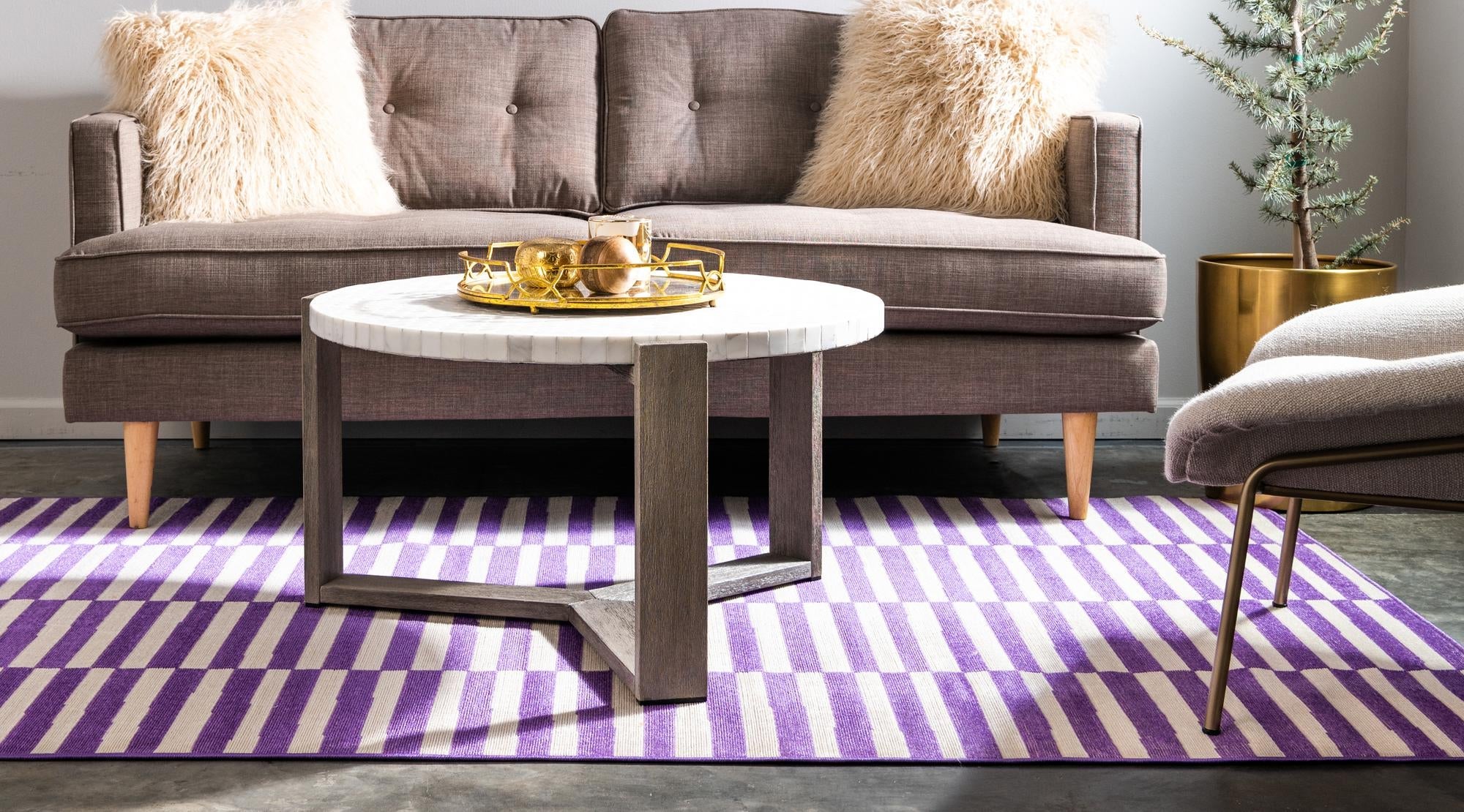 Soho Elegance Collection Area Rug -  Hudson (Purple)