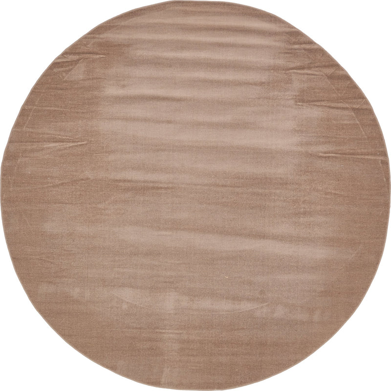 Soho Elegance Collection Area Rug - Chelsea (Light Brown) Round Light Brown  lifestyle 12