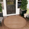 Soho Elegance Collection Area Rug - Chelsea (Light Brown) Round Light Brown  lifestyle 24