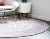 Rustic Charm Revival Collection Area Rug -  Pastoral Round Lilac  lifestyle 33