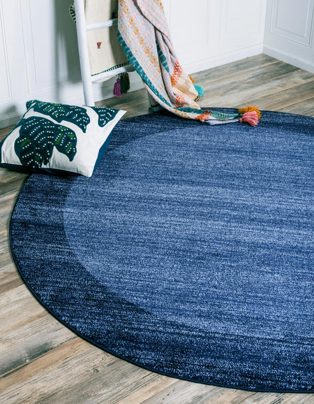 Studio Haven Collection Area Rug -  Conservatory (Navy Blue)