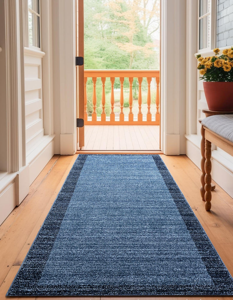 Studio Haven Collection Area Rug -  Conservatory (Navy Blue) Runner Navy Blue  lifestyle 28