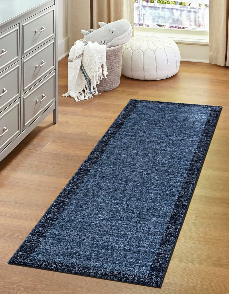 Studio Haven Collection Area Rug -  Conservatory (Navy Blue) Runner Navy Blue  lifestyle 30