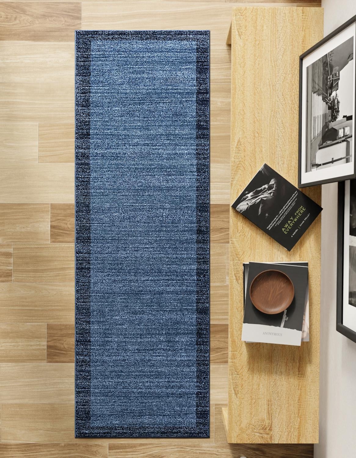 Studio Haven Collection Area Rug -  Conservatory (Navy Blue)