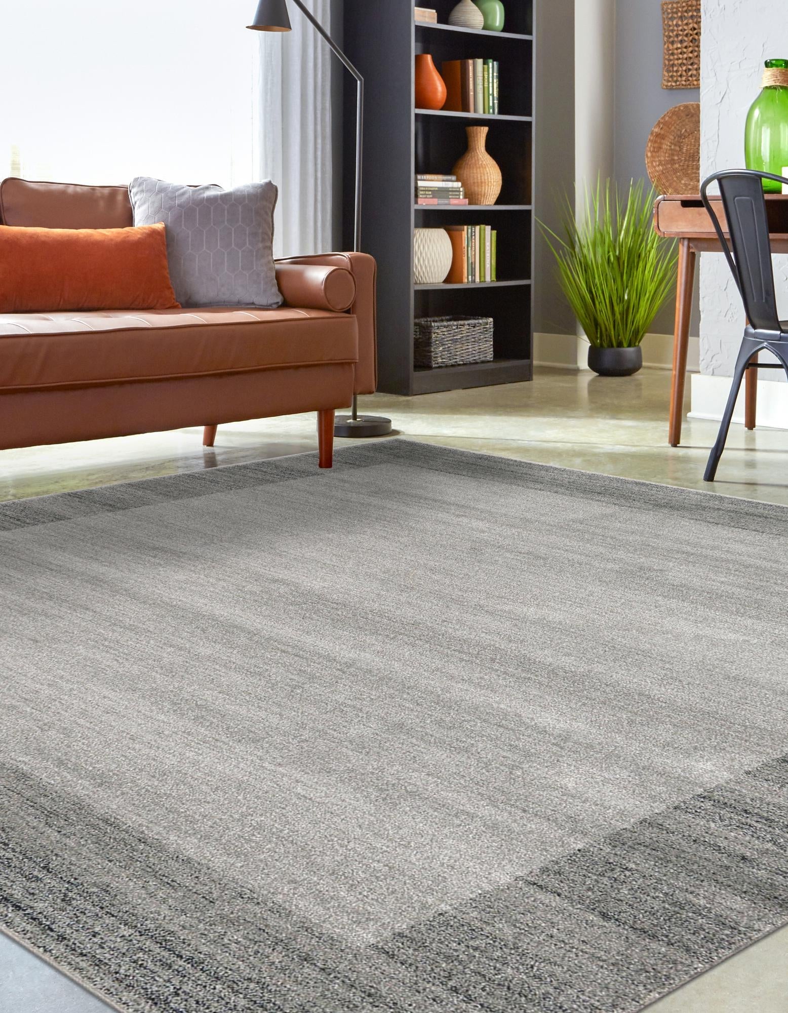 Studio Haven Collection Area Rug -  Conservatory (Light Gray)