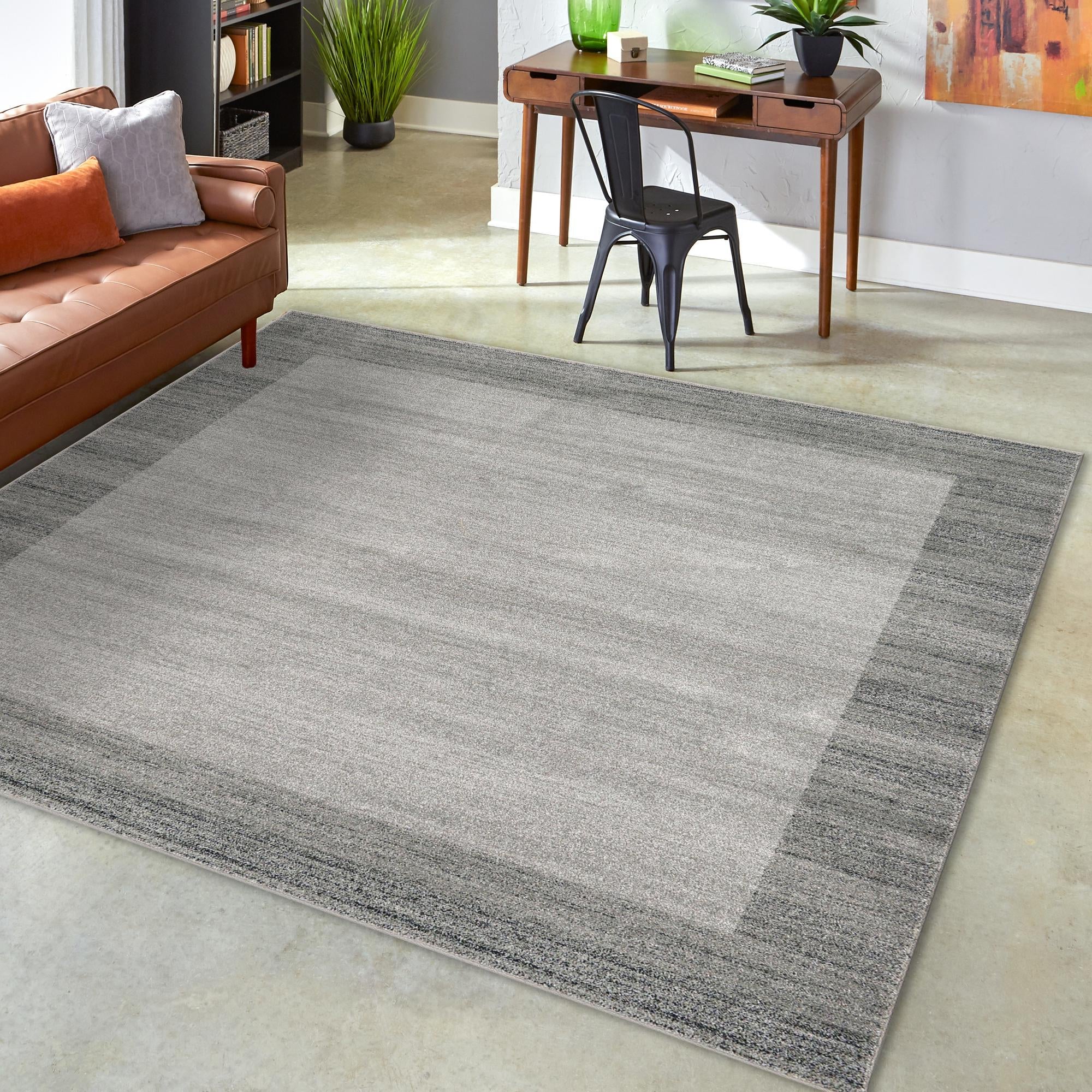 Studio Haven Collection Area Rug -  Conservatory (Light Gray)