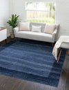 Studio Haven Collection Area Rug -  Conservatory (Navy Blue) Square Navy Blue  lifestyle 22