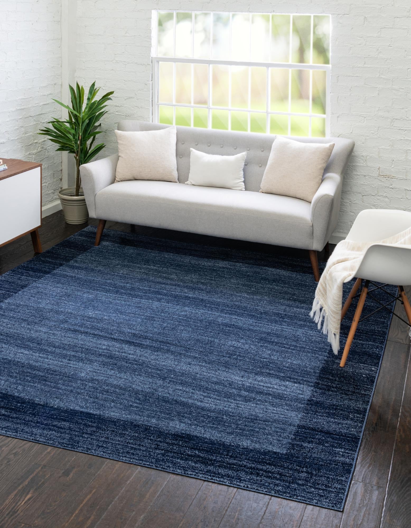 Studio Haven Collection Area Rug -  Conservatory (Navy Blue)