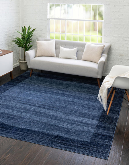 Studio Haven Collection Area Rug -  Conservatory (Navy Blue)