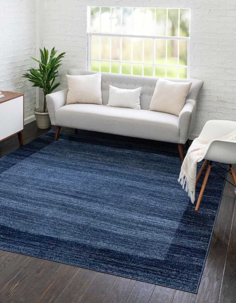 Studio Haven Collection Area Rug -  Conservatory (Navy Blue) Square Navy Blue  lifestyle 22