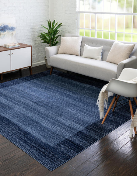 Studio Haven Collection Area Rug -  Conservatory (Navy Blue)