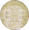 Rustic Charm Revival Collection Area Rug -  Pastoral Round Light Green  lifestyle 21