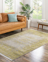 Rustic Charm Revival Collection Area Rug -  Pastoral Rectangle Light Green  lifestyle 6