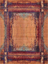 Marrakesh Elegance Collection Area Rug -  Sijilmasa Rectangle Orange Main