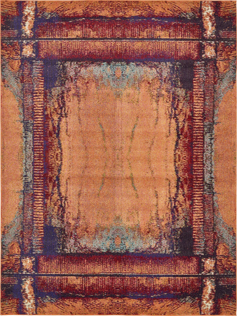 Marrakesh Elegance Collection Area Rug -  Sijilmasa Rectangle Orange Main