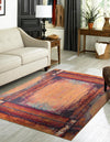 Marrakesh Elegance Collection Area Rug -  Sijilmasa Rectangle Orange  lifestyle 2