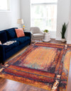 Marrakesh Elegance Collection Area Rug -  Sijilmasa Rectangle Orange  lifestyle 9