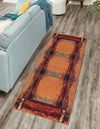 Marrakesh Elegance Collection Area Rug -  Sijilmasa Runner Orange  lifestyle 29