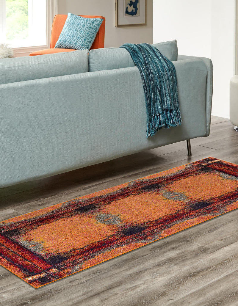 Marrakesh Elegance Collection Area Rug -  Sijilmasa Runner Orange  lifestyle 32