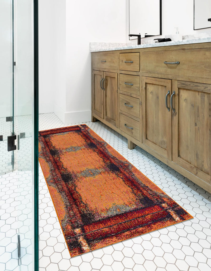 Marrakesh Elegance Collection Area Rug -  Sijilmasa Runner Orange  lifestyle 37