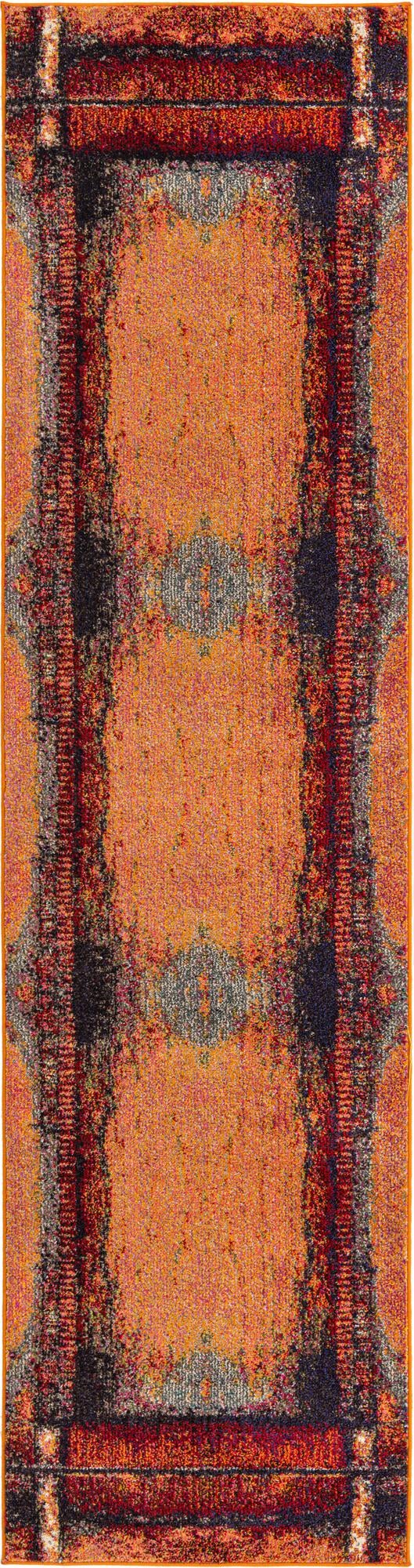 Marrakesh Elegance Collection Area Rug -  Sijilmasa Runner Orange  lifestyle 26