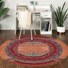 Marrakesh Elegance Collection Area Rug -  Sijilmasa Round Orange  lifestyle 87