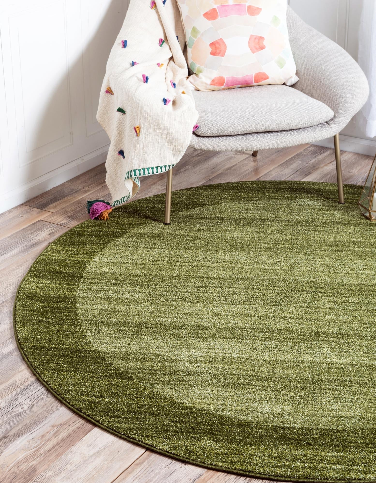 Studio Haven Collection Area Rug -  Conservatory (Light Green)