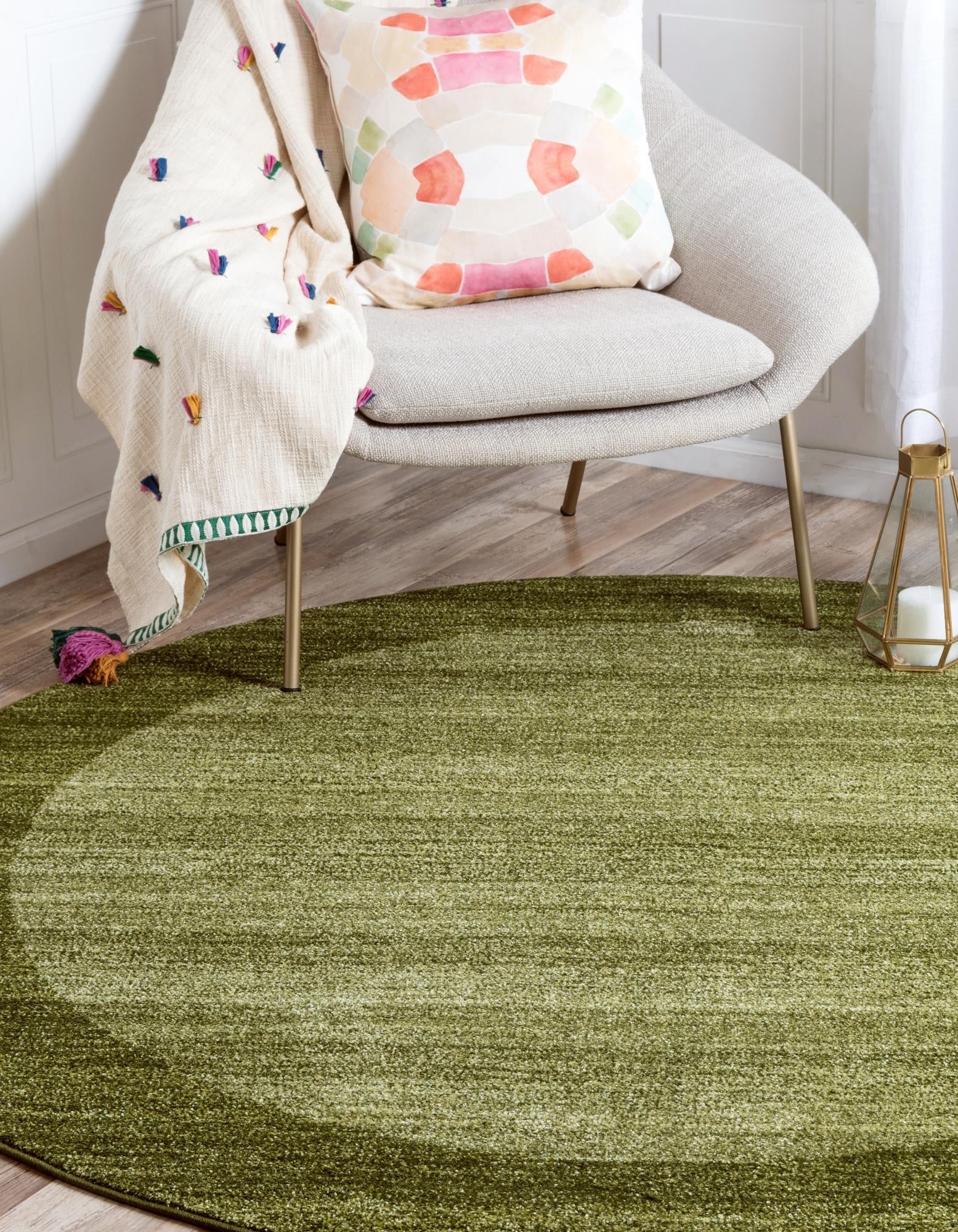 Studio Haven Collection Area Rug -  Conservatory (Light Green)