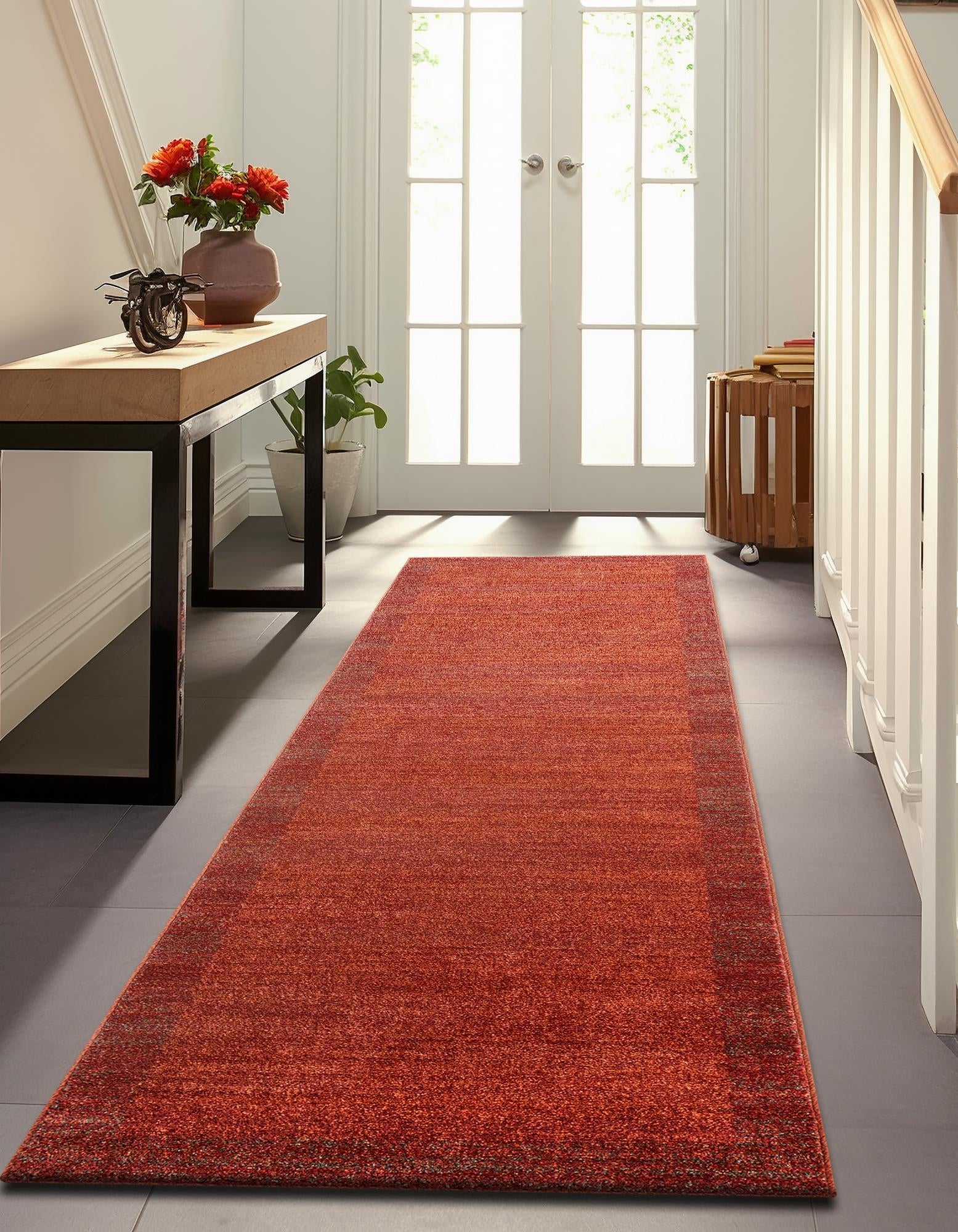 Studio Haven Collection Area Rug -  Conservatory (Terracotta)