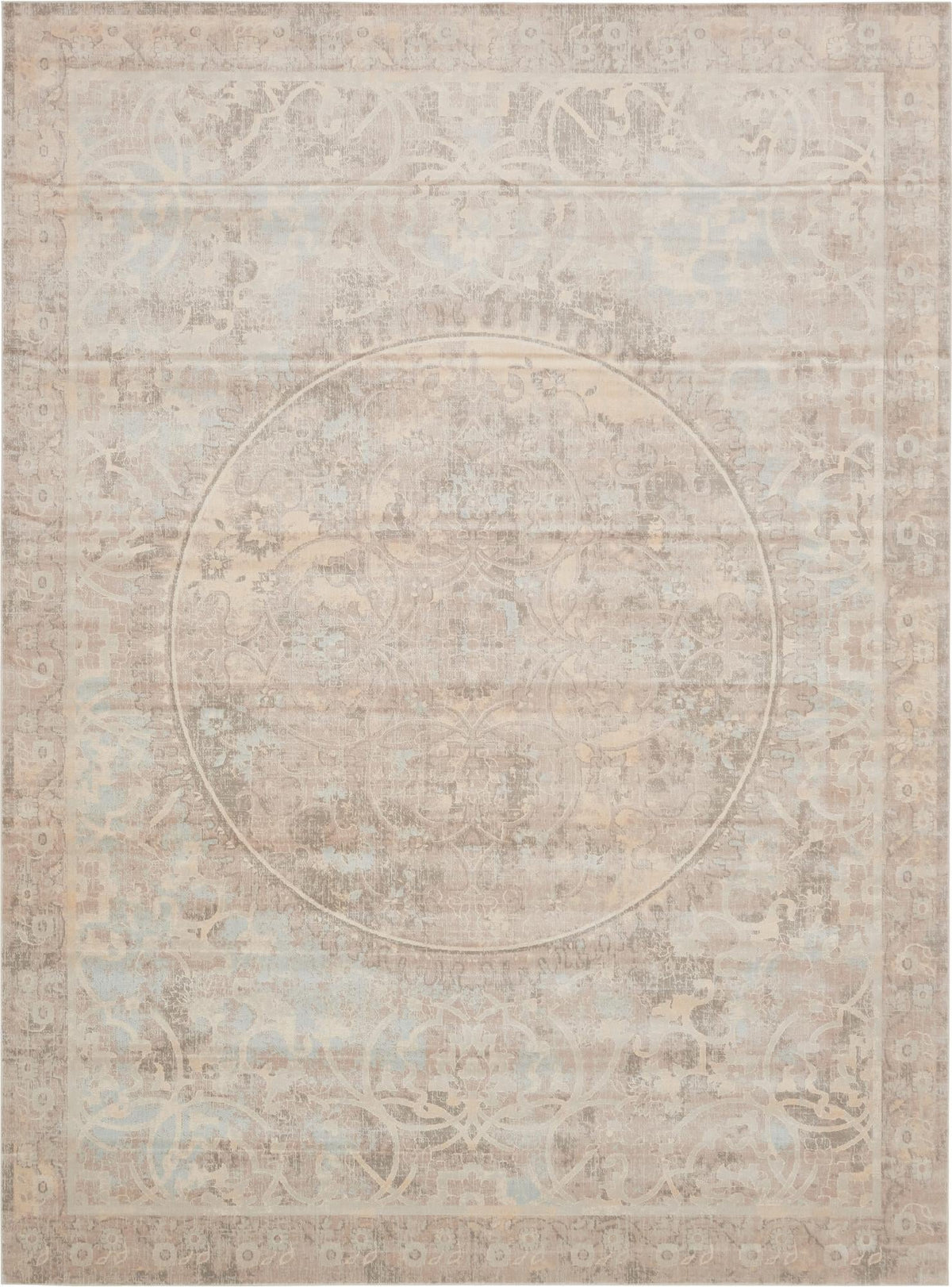 Heritage Retreat Collection Area Rug -  Mansion Rectangle Beige Main