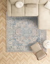 Heritage Retreat Collection Area Rug -  Bungalow Square Dark Gray  lifestyle 30