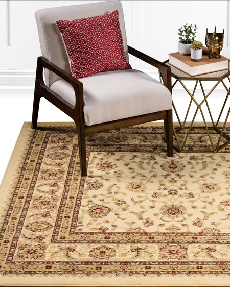 Jaipur Elegance Collection Area Rug -  Nahargarh (Cream)