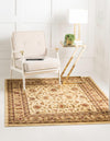 Jaipur Elegance Collection Area Rug -  Nahargarh (Cream) Square Cream  lifestyle 33