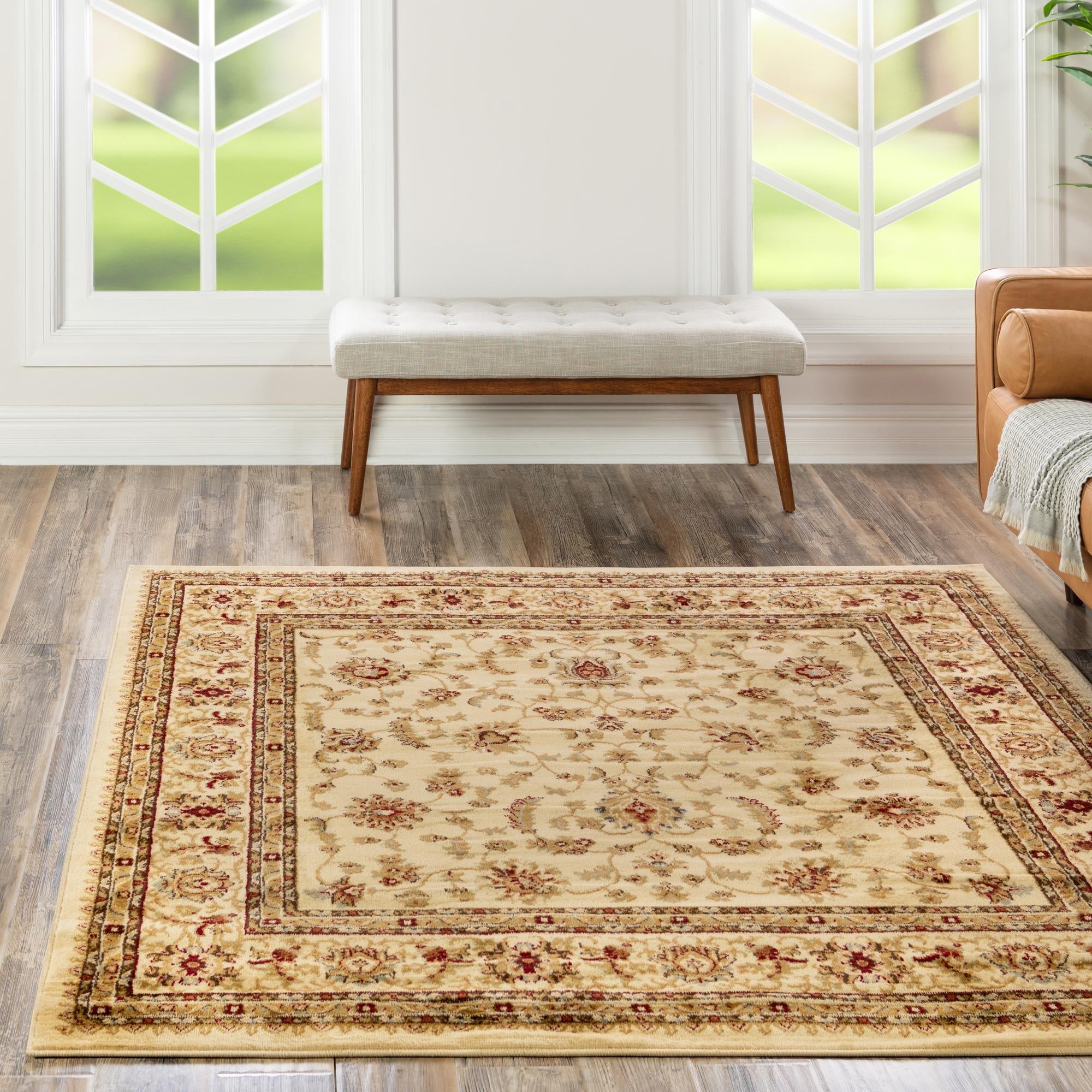 Jaipur Elegance Collection Area Rug -  Nahargarh (Cream)