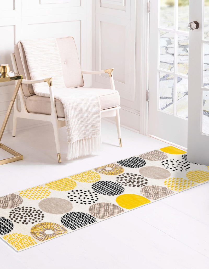 Urban Oasis Collection Area Rug -  Prospect Runner Cream  lifestyle 12