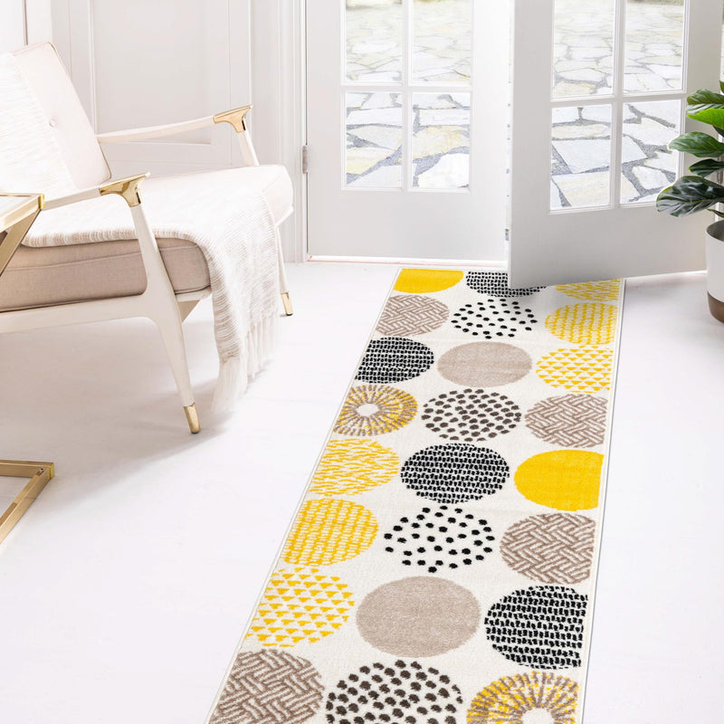 Urban Oasis Collection Area Rug -  Prospect Runner Cream  lifestyle 13