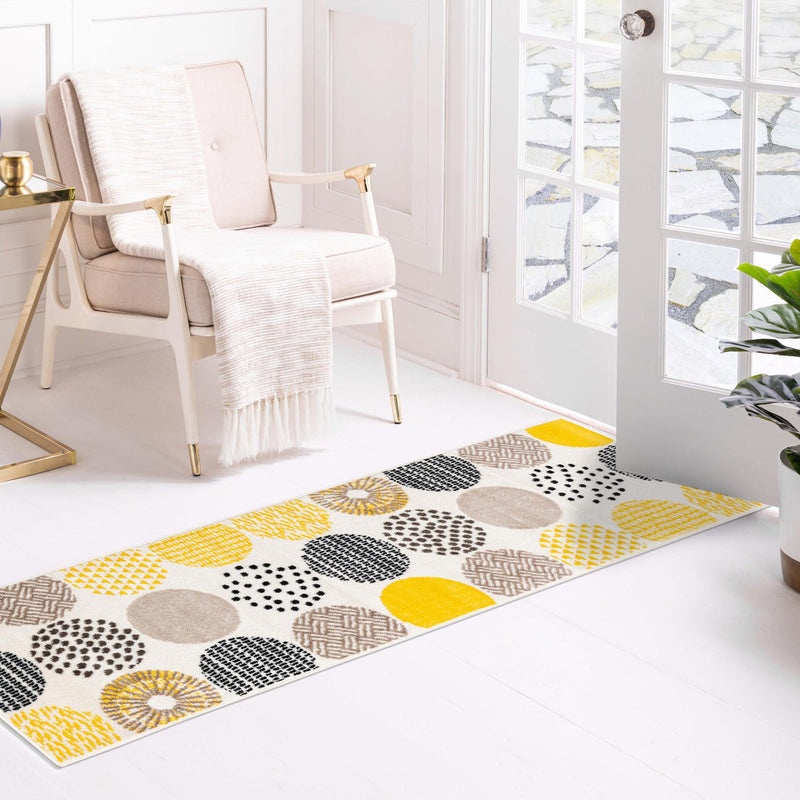 Urban Oasis Collection Area Rug -  Prospect Runner Cream  lifestyle 14