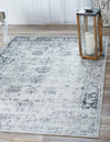 Riviera Elegance Collection Area Rug - Antibes (Gray) Rectangle Gray  lifestyle 47