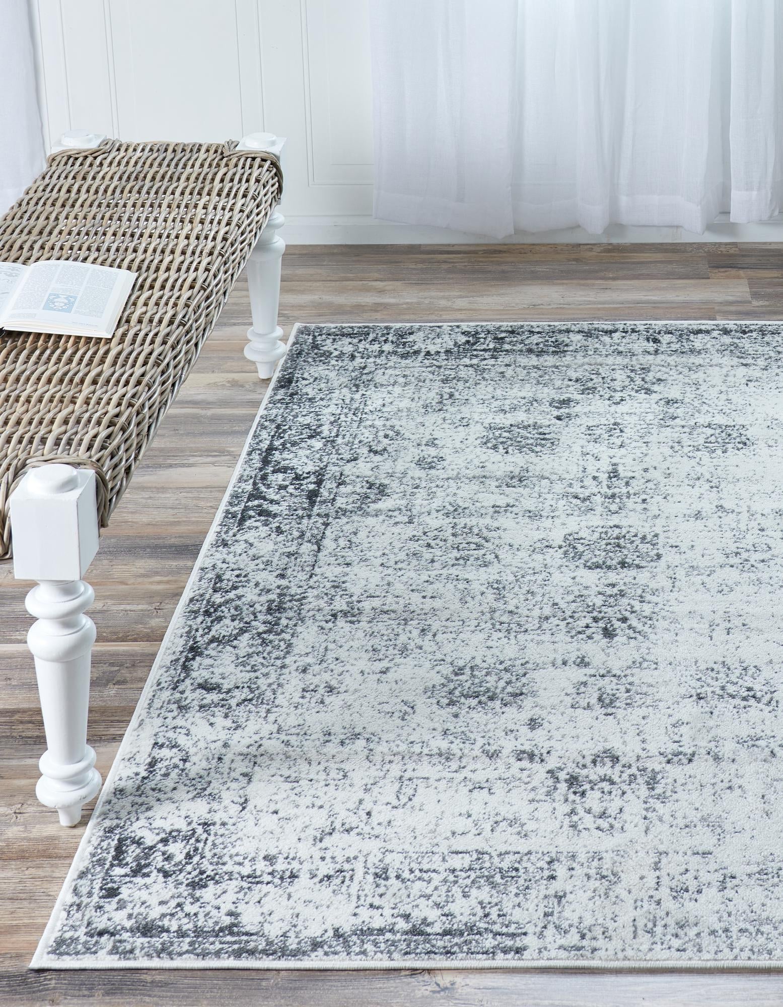 Riviera Elegance Collection Area Rug - Antibes (Gray)