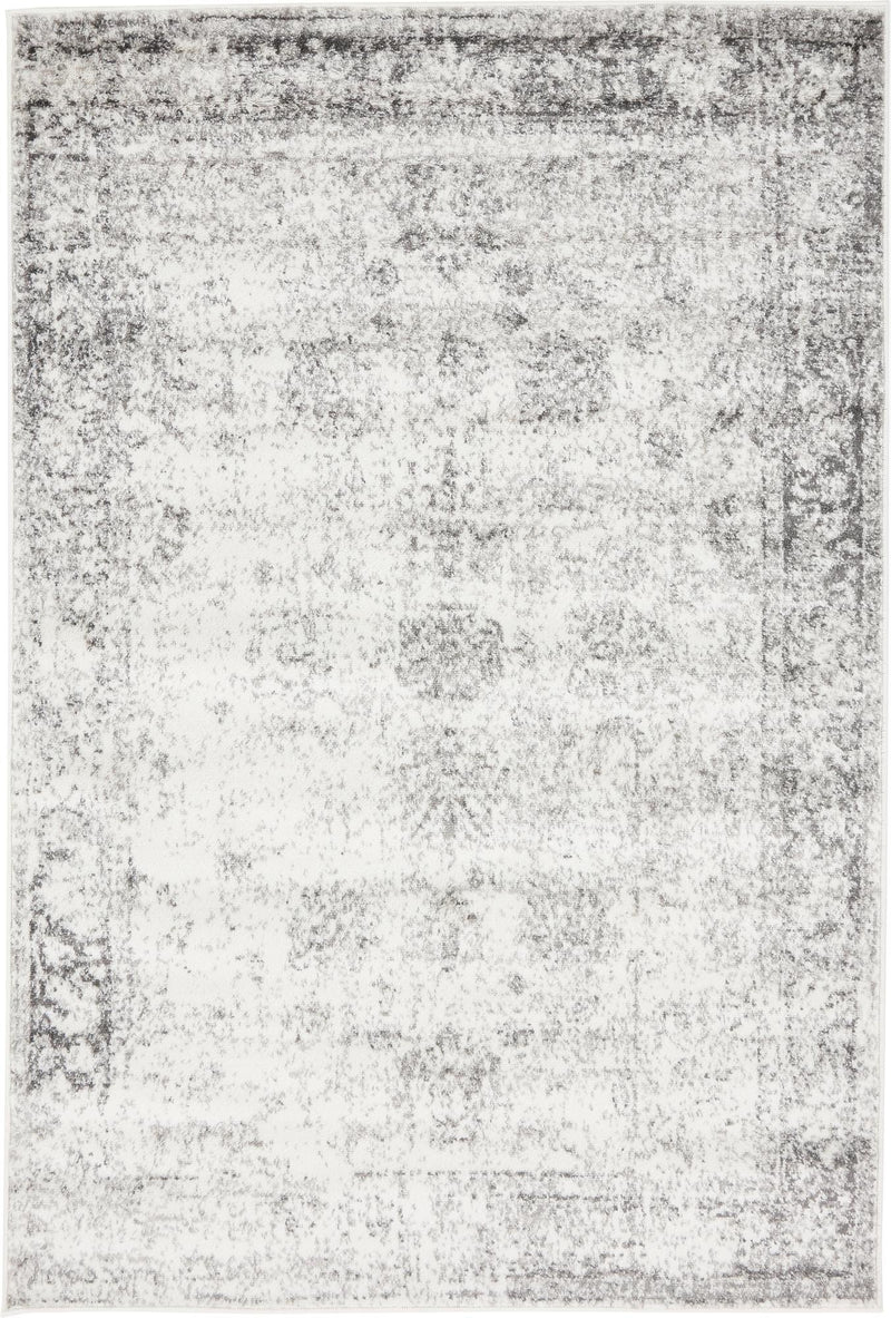 Riviera Elegance Collection Area Rug - Antibes (Gray) Rectangle Gray Main