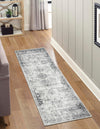 Riviera Elegance Collection Area Rug - Antibes (Gray) Runner Gray  lifestyle 5