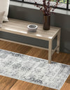 Riviera Elegance Collection Area Rug - Antibes (Gray) Runner Gray  lifestyle 11