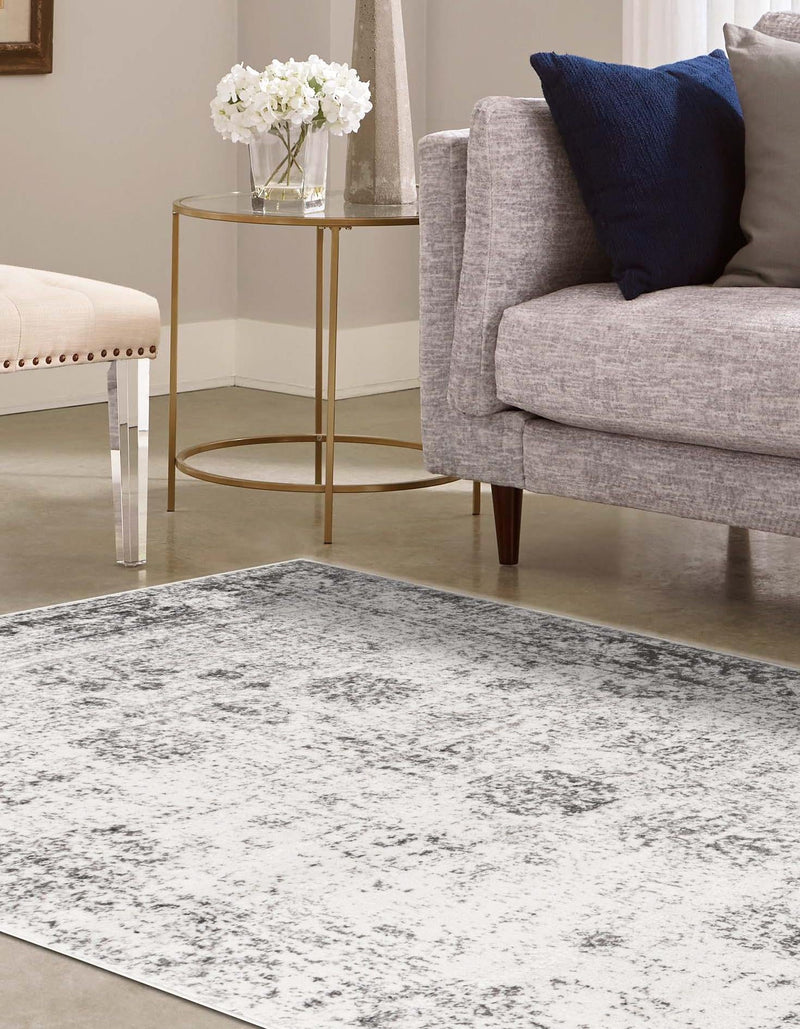 Riviera Elegance Collection Area Rug - Antibes (Gray) Rectangle Gray  lifestyle 3