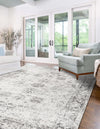 Riviera Elegance Collection Area Rug - Antibes (Gray) Rectangle Gray  lifestyle 16