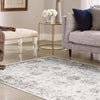 Riviera Elegance Collection Area Rug - Antibes (Gray) Rectangle Gray  lifestyle 44