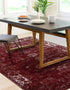 Riviera Elegance Collection Area Rug - Antibes (Burgundy)